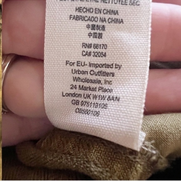 Free People Paperbag Pants Straight Leg Linen Cuffed Leg Tie Belt Size Small - Picture 7 of 11